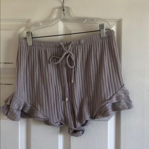 Tan flowy shorts!! Worn once!